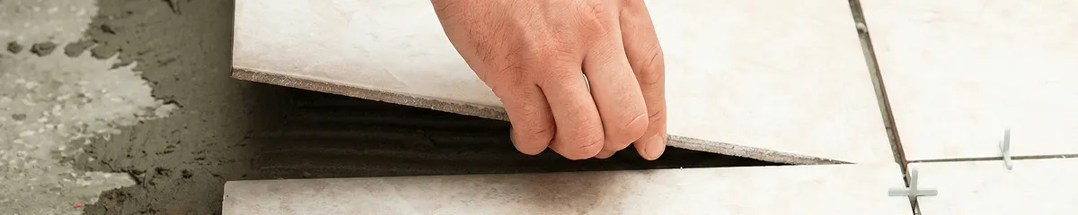 Professional installing ceramic tile floors in Atlanta, GA