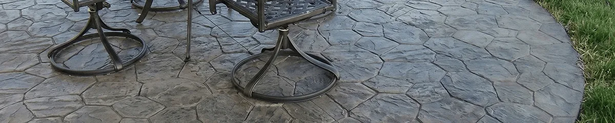 Garden relaxation area with professionally installed stone flooring in Atlanta GA